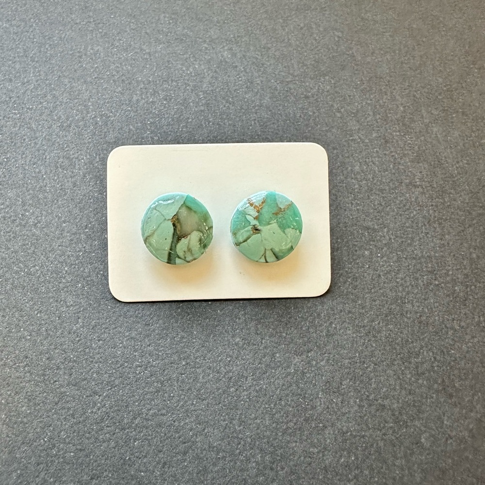 Handmade polymer clay earrings studs